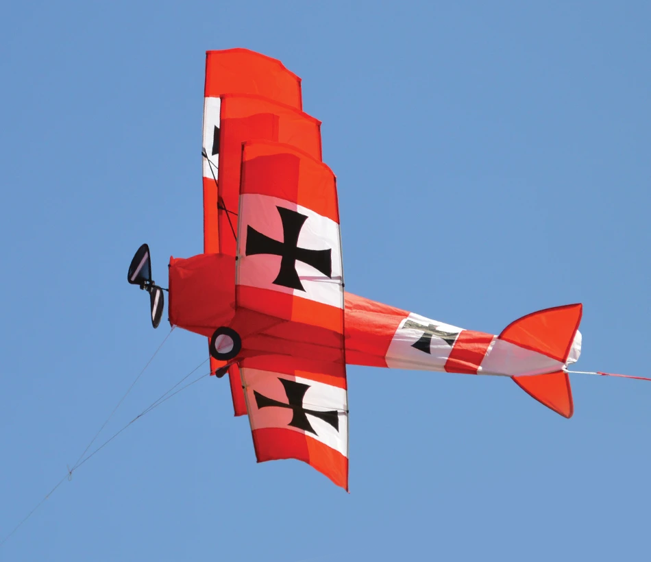 Kites Red Baron Tri-Plane Kite 3 Kites Red Baron Tri-Plane Kite