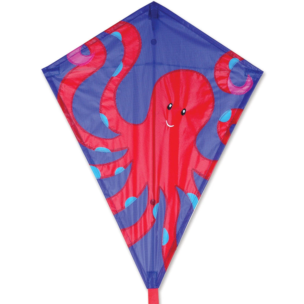 Kites 25 In. Diamond Kite - Octopus 1 Kites 25 In. Diamond Kite - Octopus