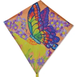 Kites Premier Kites 25 In. Diamond Kite - Butterfly And Wildflowers
