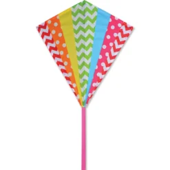 Kites 30 In. Diamond Kite - Hip Rainbow Premier Kites
