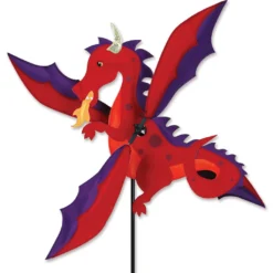 WindGarden 19 In. WhirliGig Spinner - Red Dragon WindGarden