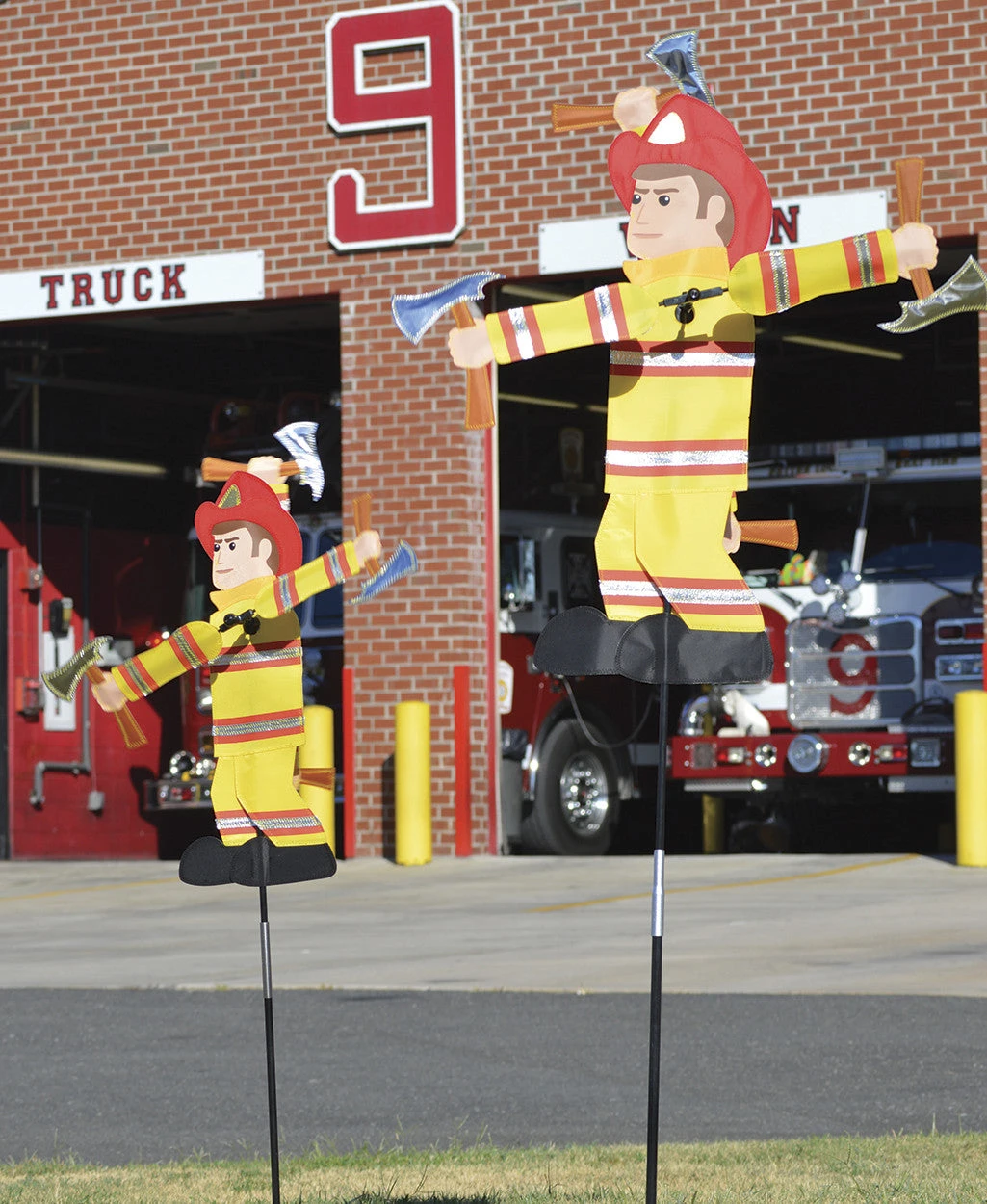 WindGarden 20 In. WhirliGig Spinner - Fireman 2 WindGarden 20 In. WhirliGig Spinner - Fireman