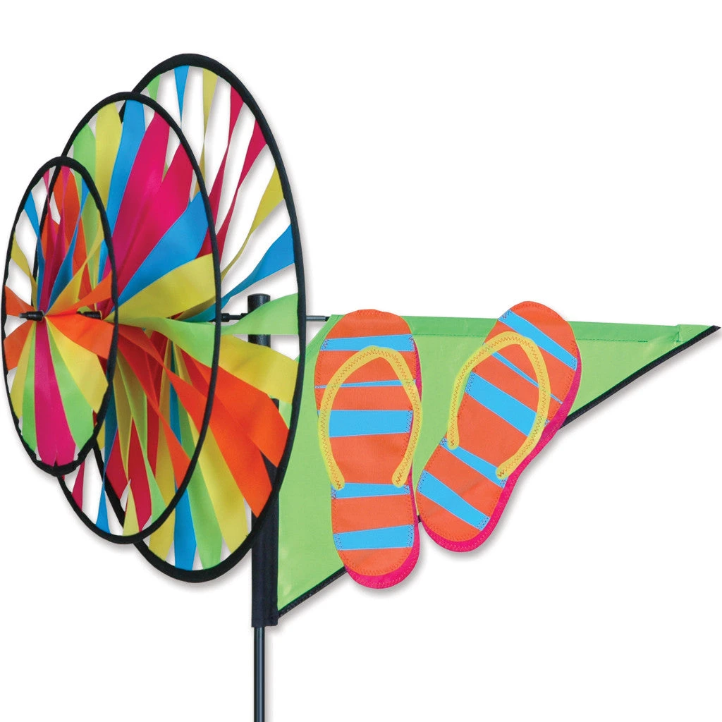 WindGarden Triple Spinner - Flip Flops 1 WindGarden Triple Spinner - Flip Flops