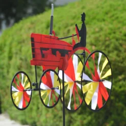 WindGarden 29 In. Old Tractor Spinner - Red WindGarden