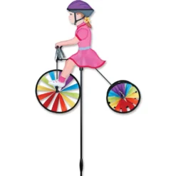 WindGarden 19 In. Tricycle Spinner - Girl