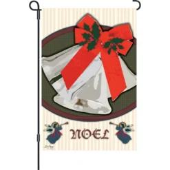 Accent Home & Garden - Sale 12 In. Flag - Christmas Bells Accent