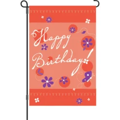 Accent Home & Garden 12 In. Flag - Birthday Blast Accent