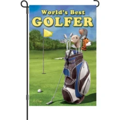 Accent Home & Garden 12 In. Flag - Best Golfer Accent