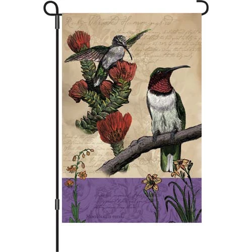 Accent Home & Garden 12 In. Flag - All About Hummingbirds Accent