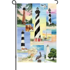 Accent Home & Garden 12 In. Flag - 5 Lighthouses Accent