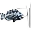 Premier Kites Swimming Fish Recumbent Bike Flag - Fish Bones Recumbent Bike Flags