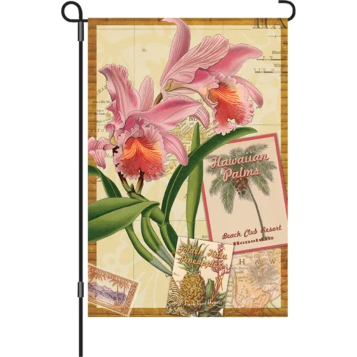 Accent Home & Garden 12 In. Flag - Aloha Orchid Accent