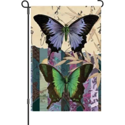 Accent Home & Garden 12 In. Flag - Asian Butterflies