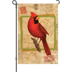 Accent Home & Garden 12 In. Flag - Happy Cardinal