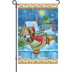 Accent Home & Garden 12 In. Flag - Winter Wonders Angel