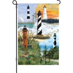 Accent Home & Garden Regional 12 In. Flag - Outer Banks Lighthouses