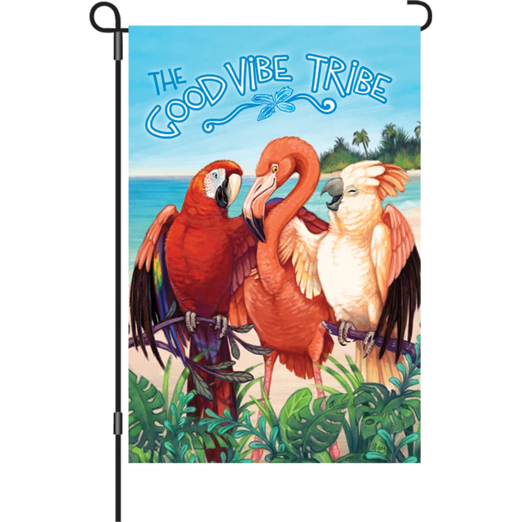 Accent Home & Garden Accent 12 In. Flag - Good Vibe Tribe 1 Accent Home & Garden Accent 12 In. Flag - Good Vibe Tribe