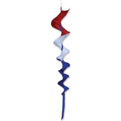 SoundWinds Medium Fusilli Spinning Windsock - Patriotic Windsocks