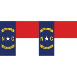WindGarden Windsock - North Carolina Flag