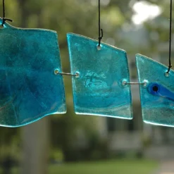 WindGarden Glass Fish Mobile - Dolphin 6 WindGarden Glass Fish Mobile - Dolphin