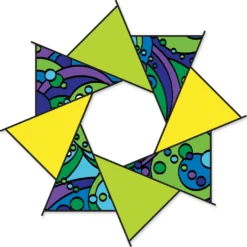 Premier Kites 20 In. F-Stop Spinner For Kites And Line - Warm Orbit