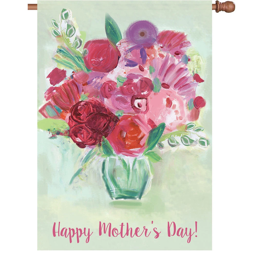 Accent Home & Garden Accent 28 In. Flag - Mother's Day Bouquet 1 Accent Home & Garden Accent 28 In. Flag - Mother's Day Bouquet